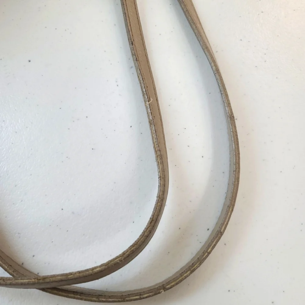 Vintage Furla Pebble Leather Neutral Tote Shoulder Bag